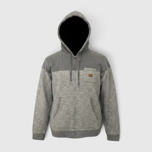Quiksilver Ανδρική Ζακέτα Φούτερ με Κουκούλα Γκρι Melange / Pre-Owned
