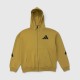 Ανδρική Adidas Full-Zip Hoodie – Μουσταρδί / Pre-Owned