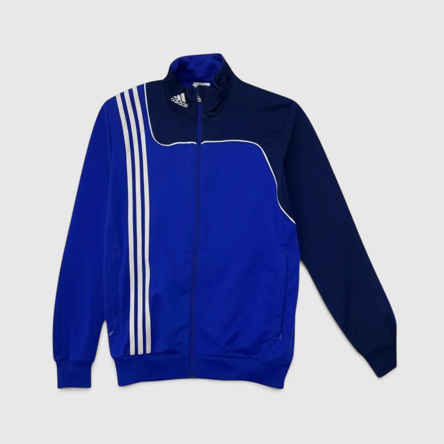 Ανδρική Adidas 3-Stripes Full-Zip Αθλητική Ζακέτα – Μπλε / Pre-Owned
