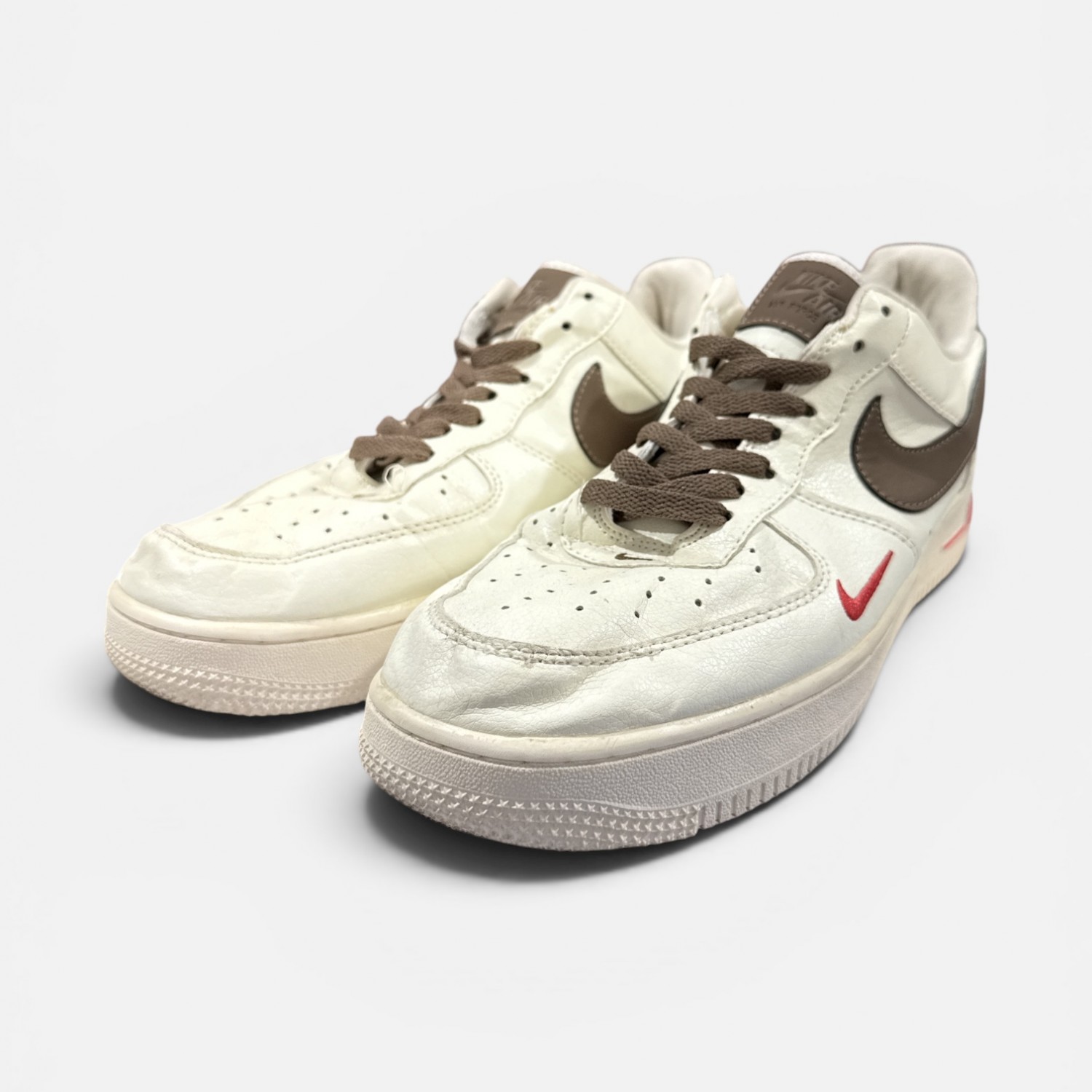 Nike Air Force 1 Low White / Brown / Red