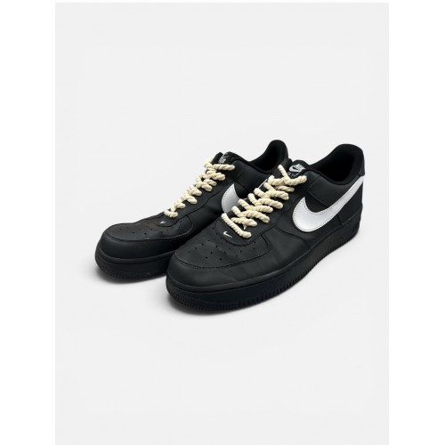 Nike Air Force 1 Low Black/White Rope Laces