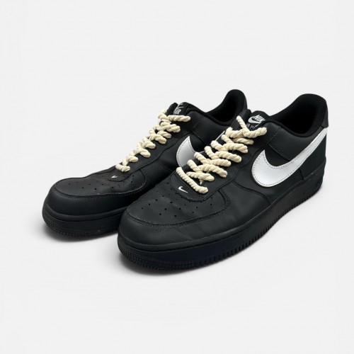 Nike Air Force 1 Low Black/White Rope Laces