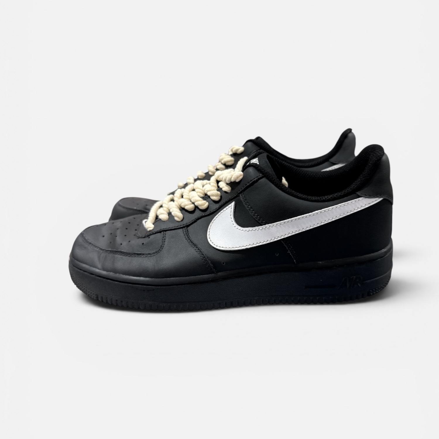 Nike Air Force 1 Low Black/White Rope Laces