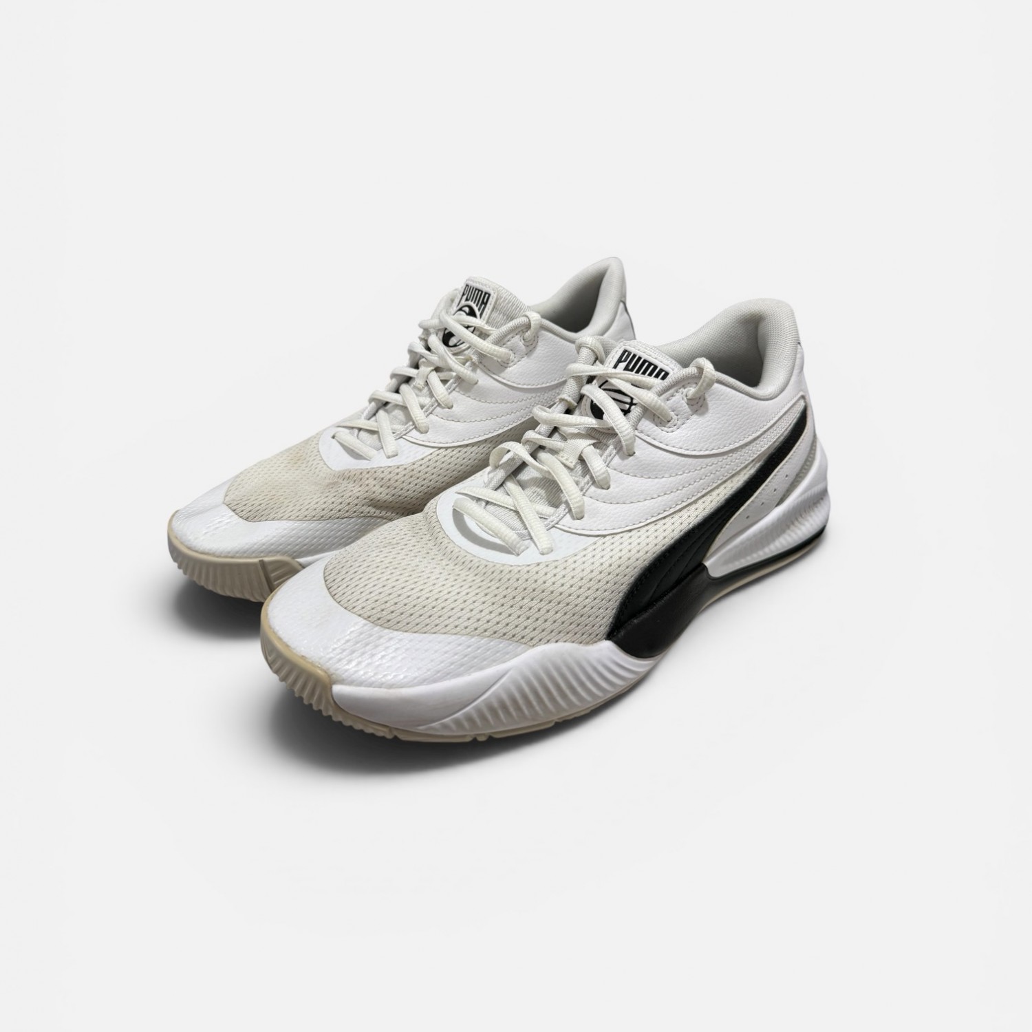 Puma Court Rider White Black 