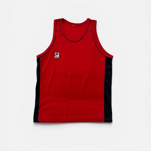 Fila Vintage Sports Tank Top Red Navy