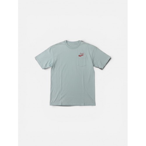 Nike Pocket Logo T-Shirt Mint Blue Casual Streetwear