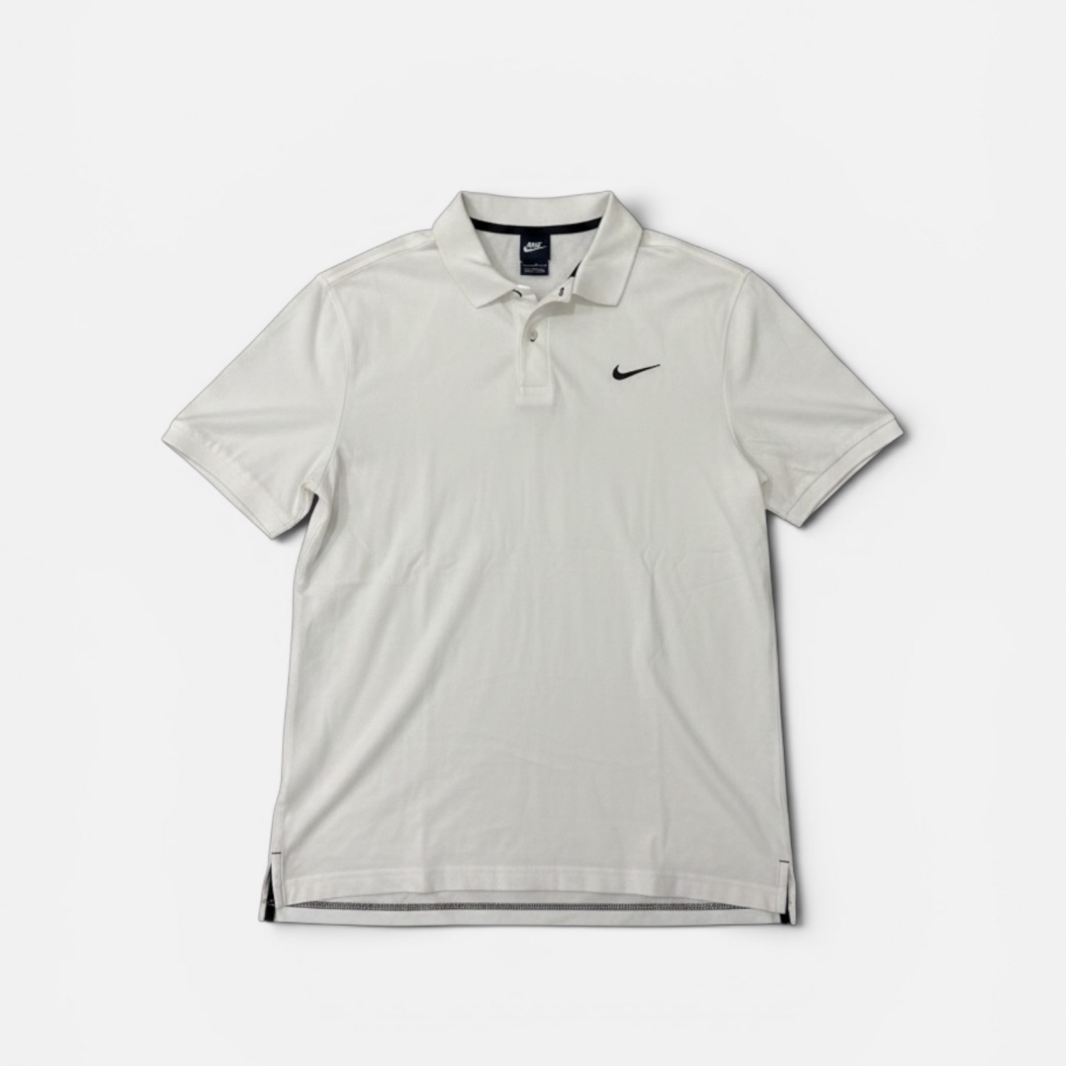 Nike White Polo Shirt Dri-FIT Golf Casual Minimal