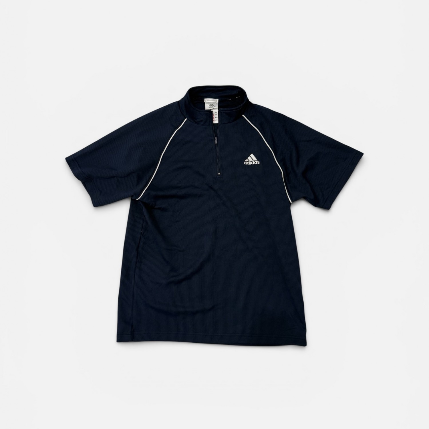 Adidas Navy 1/4 Zip Performance Running Shirt
