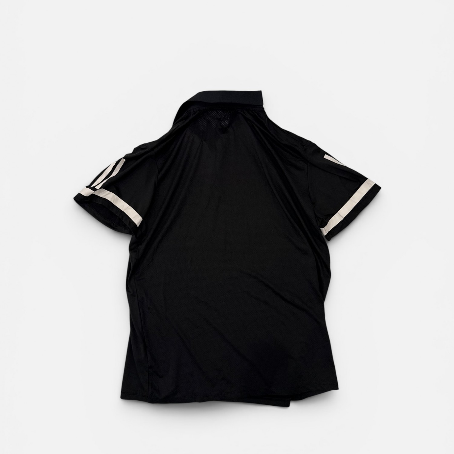 Adidas Black 3-Stripes Performance Polo Shirt