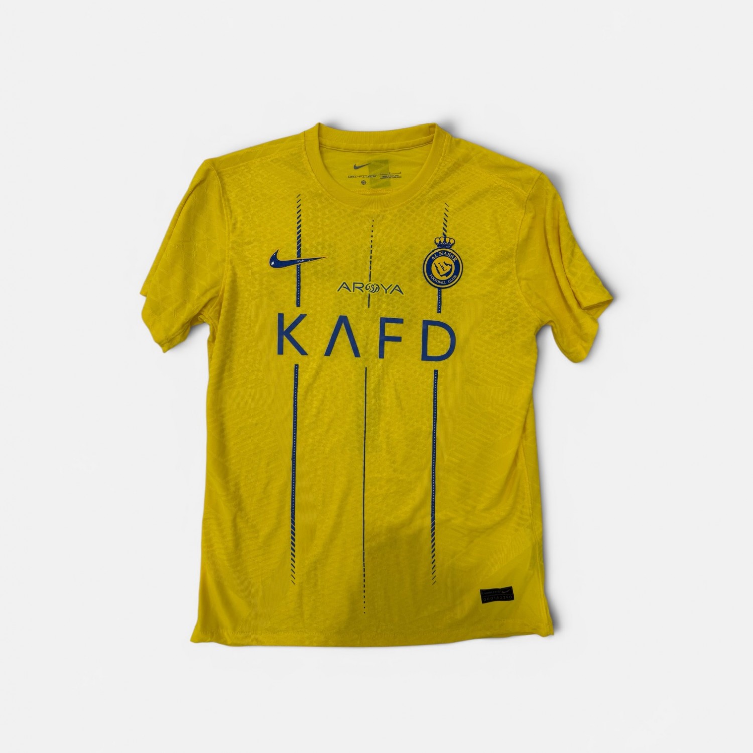 Nike Al Nassr FC Home Jersey Yellow Blue KAFD