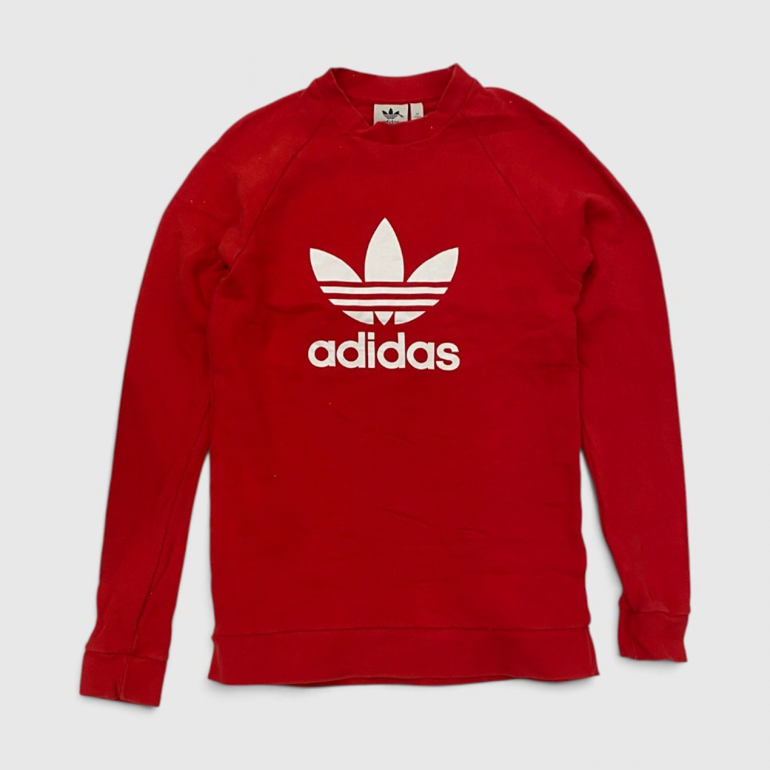 Adidas Originals Γυναικείο Φούτερ Trefoil Κόκκινο / Pre Owned