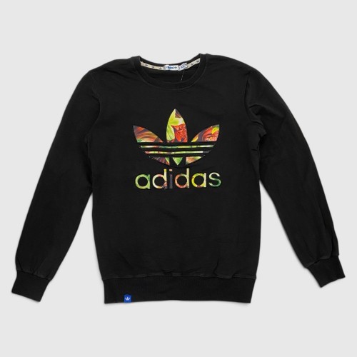 Adidas Originals Γυναικείο Φούτερ Μαύρο Floral / Pre Owned