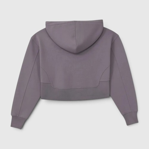 Calvin Klein Jeans Γυναικείο Cropped Hoodie Μωβ / Pre-Owned