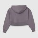 Calvin Klein Jeans Γυναικείο Cropped Hoodie Μωβ / Pre-Owned