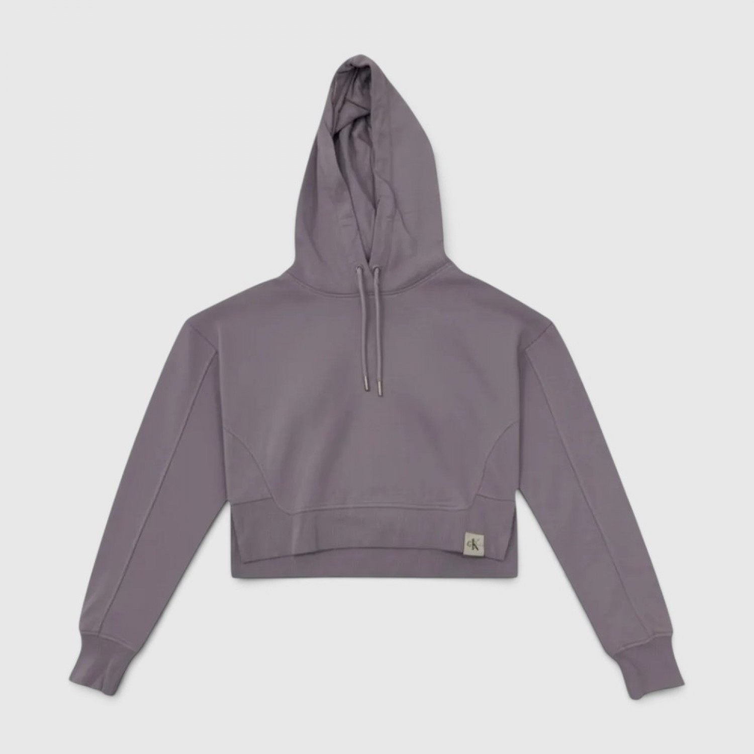 Calvin Klein Jeans Γυναικείο Cropped Hoodie Μωβ / Pre-Owned