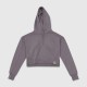 Calvin Klein Jeans Γυναικείο Cropped Hoodie Μωβ / Pre-Owned