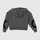 Calvin Klein Γυναικείο Cropped Hoodie Γκρι με Logo / Pre-Owned