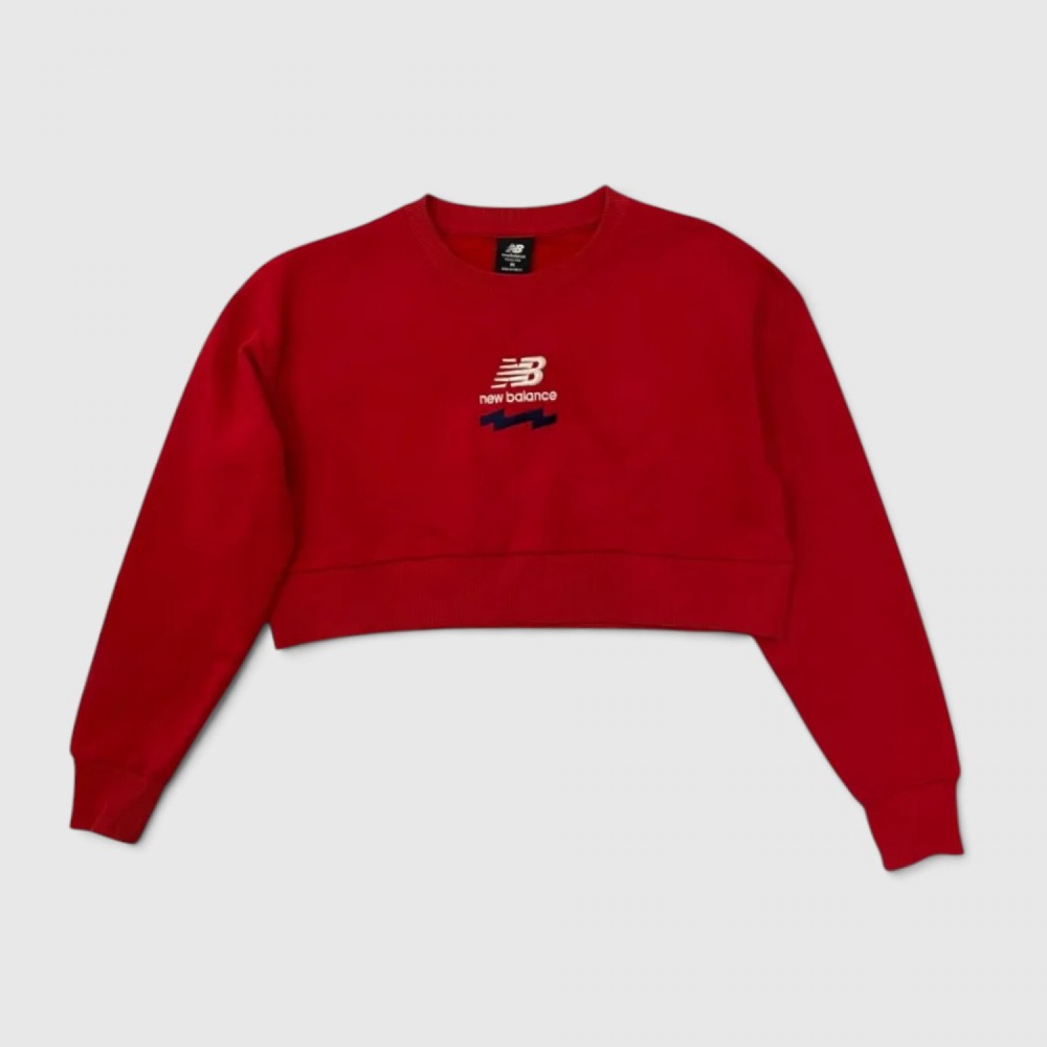 New Balance Γυναικείο Cropped Φούτερ Κόκκινο / Pre-Owned