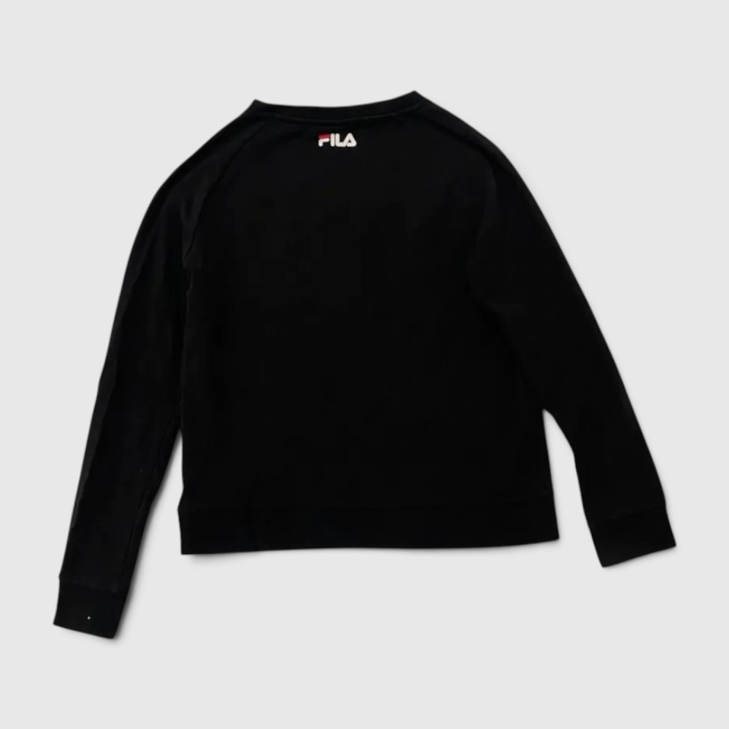 FILA Γυναικείο Φούτερ Μαύρο με Μεγάλο Logo / Pre-Owned