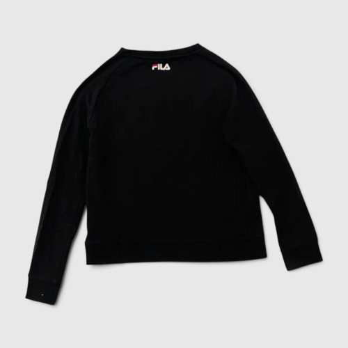 FILA Γυναικείο Φούτερ Μαύρο με Μεγάλο Logo / Pre-Owned