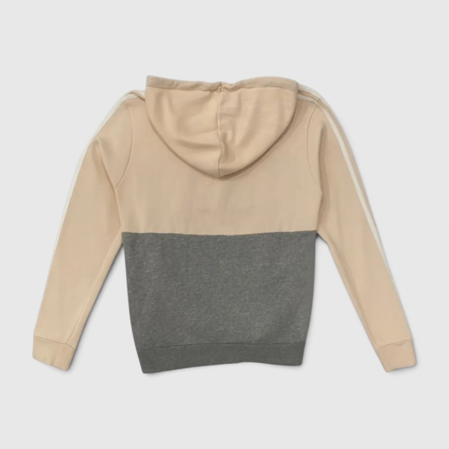 Adidas Γυναικείο Hoodie Colorblock Μπεζ / Γκρι / Pre-Owned