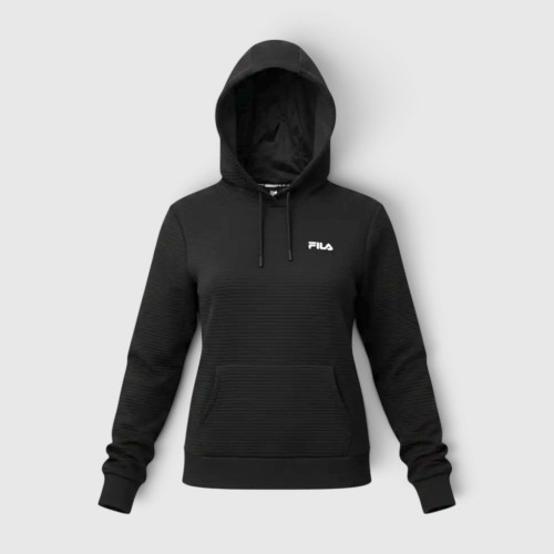 FILA Γυναικείο Hoodie Μαύρο με Logo / Pre-Owned