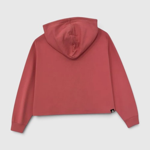 Adidas Γυναικείο Cropped Hoodie Ροζ με Μαύρο Logo / Pre-Owned