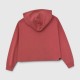 Adidas Γυναικείο Cropped Hoodie Ροζ με Μαύρο Logo / Pre-Owned