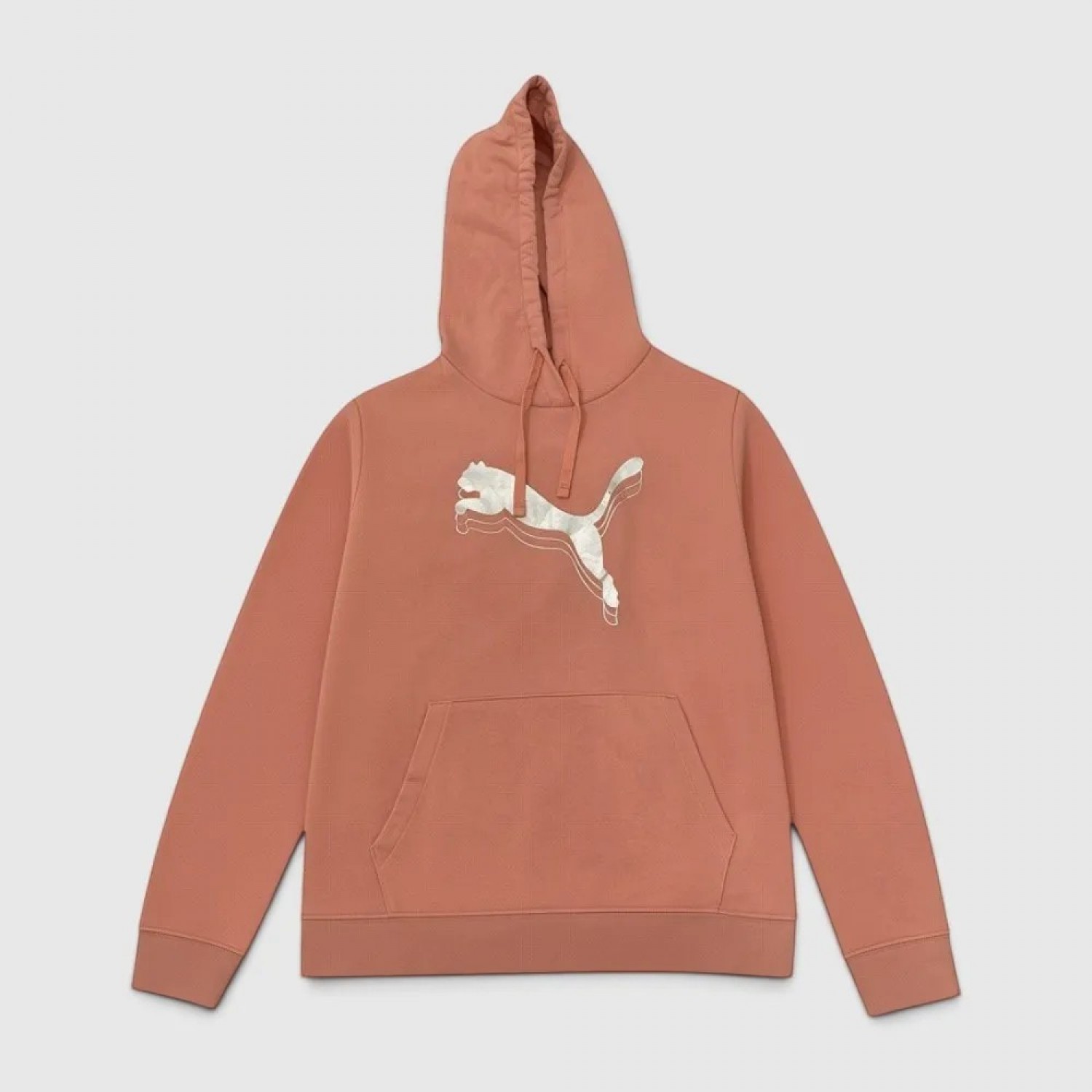 Puma Γυναικείο Hoodie Φούτερ Ροδακινί με Big Logo / Pre-Owned
