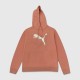Puma Γυναικείο Hoodie Φούτερ Ροδακινί με Big Logo / Pre-Owned