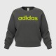 Adidas Γυναικείο Crewneck Φούτερ Γκρι με Lime Logo / Pre-Owned