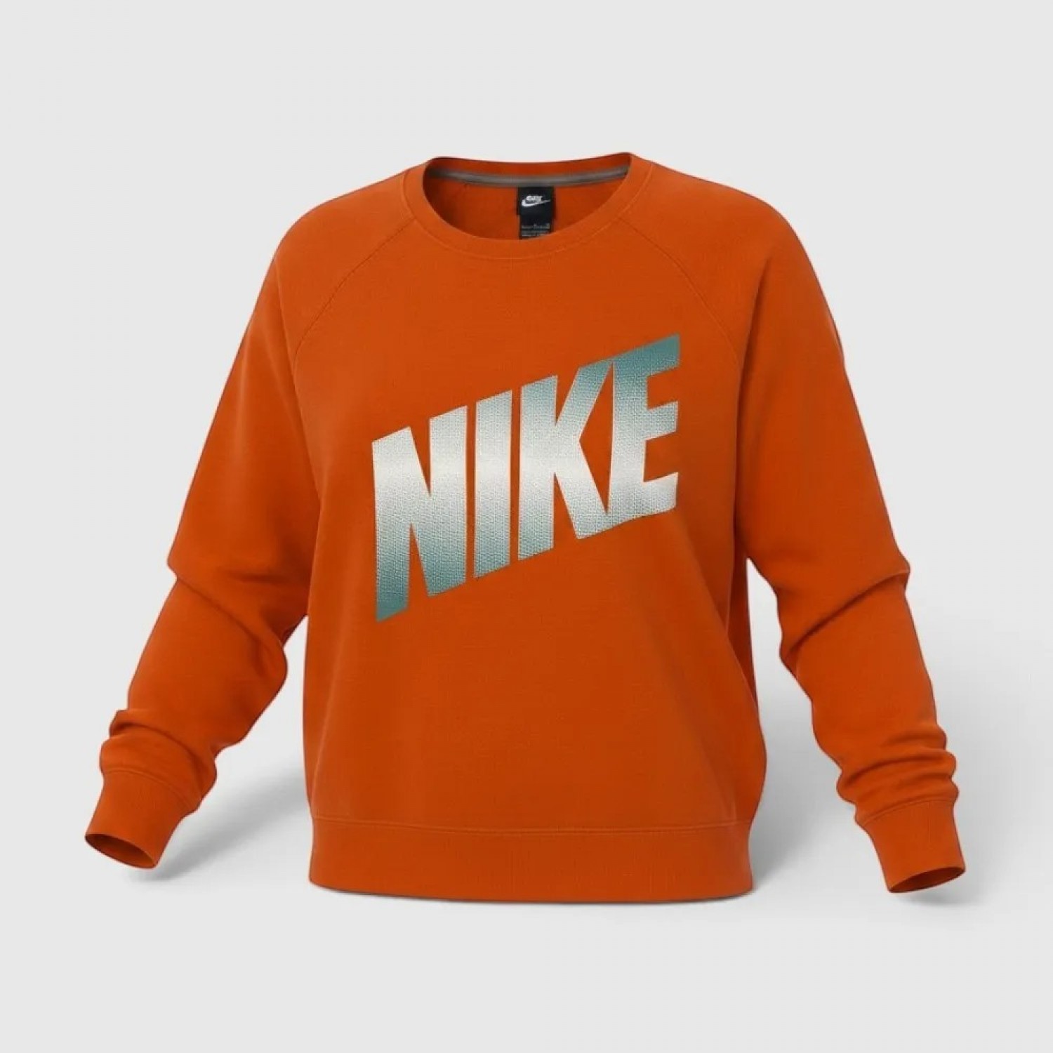 Nike Γυναικείο Crewneck Φούτερ Πορτοκαλί με Big Logo / Pre-Owned