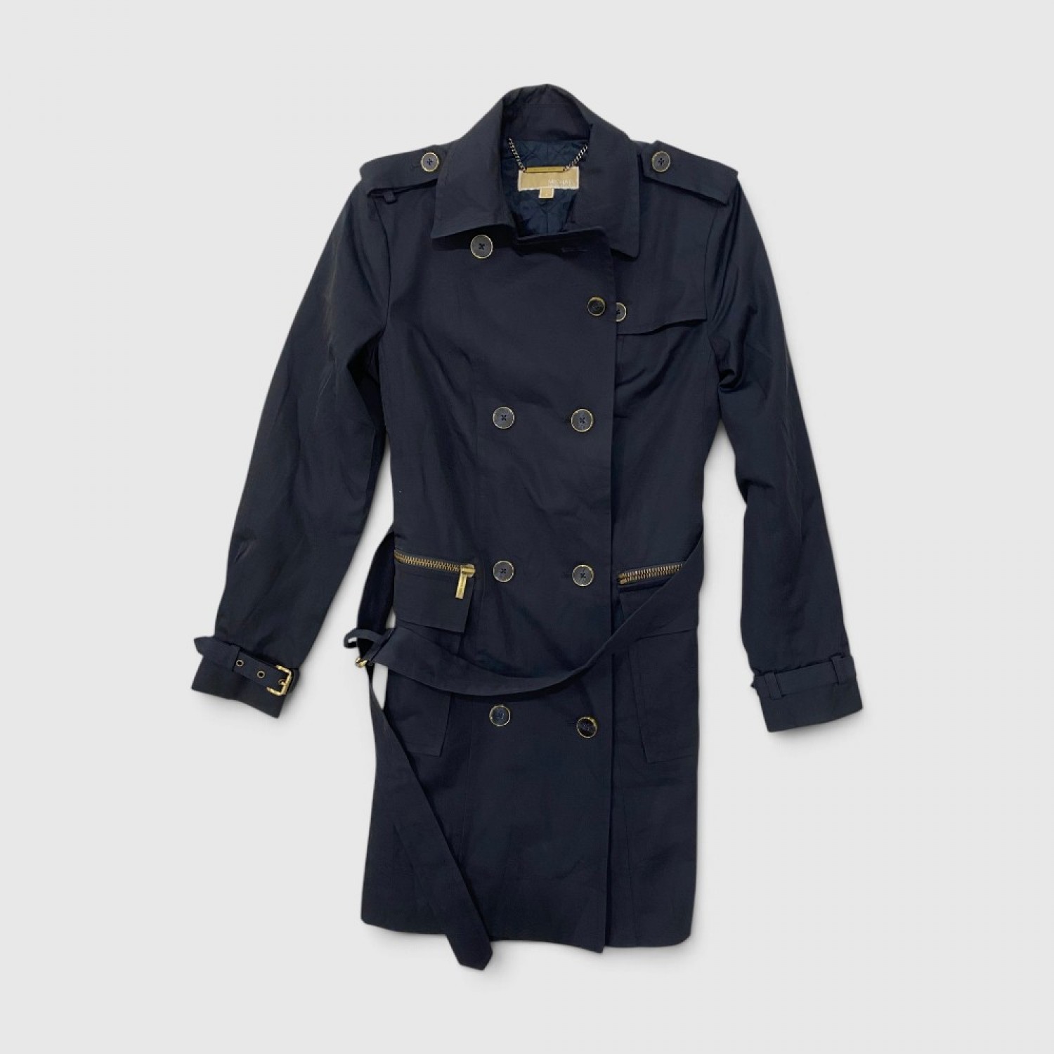 Michael Kors Γυναικεία Καμπαρντίνα Trench Coat Μπλε Σκούρο / Pre-Owned