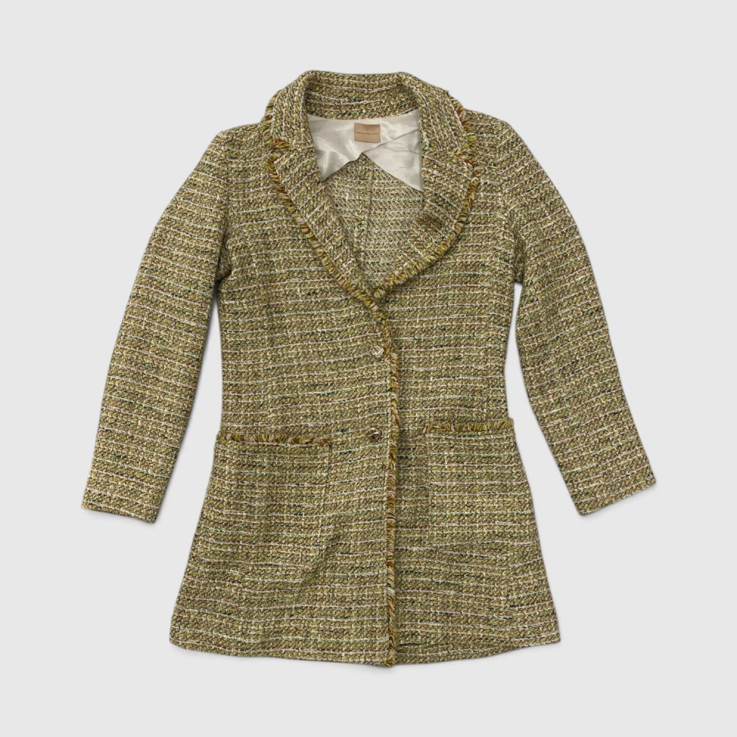 Sita Murt Γυναικείο Tweed Παλτό σε Λαδί Απόχρωση / Pre-Owned