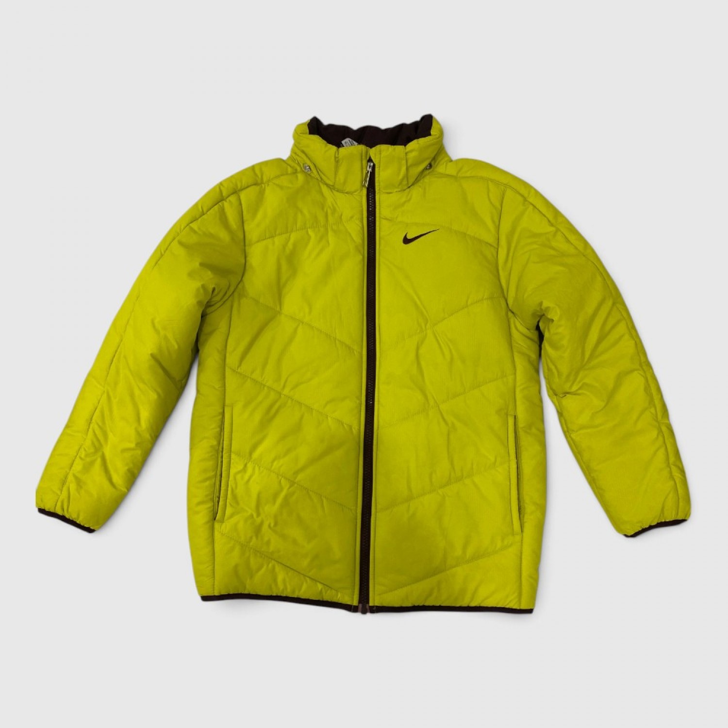 Nike Γυναικείο Puffer Μπουφάν Λαχανί / Pre-Owned