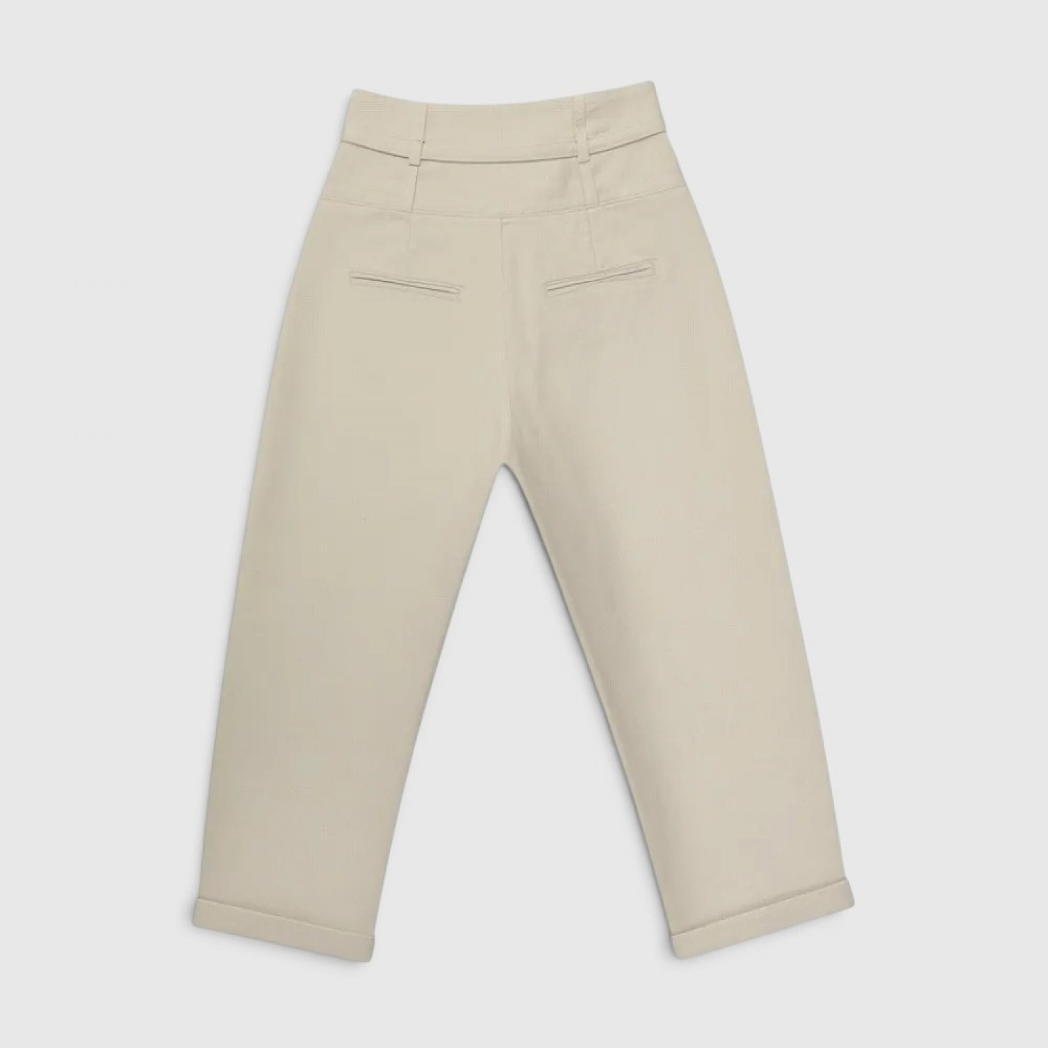 Pinko High Waist Belted Παντελόνι Εκρού / Pre-Owned