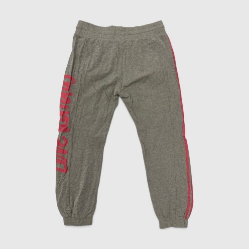 Adidas Γυναικείο Γκρι Jogger Παντελόνι με Ροζ Print / Pre-Owned
