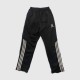Adidas Μαύρο Track Παντελόνι 3-Stripes / Pre-Owned