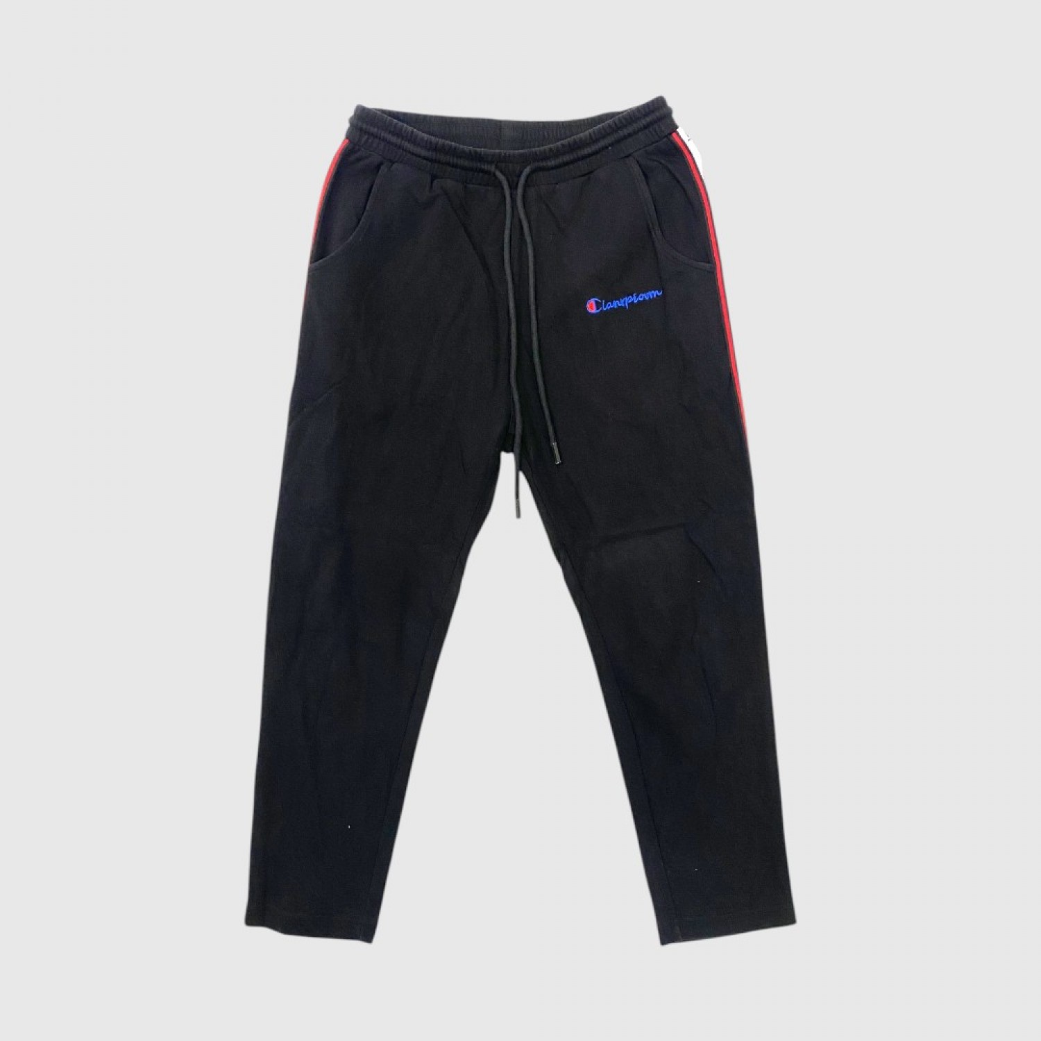 Champion Μαύρο Παντελόνι Φόρμας με Πλαϊνές Ρίγες / Pre-Owned