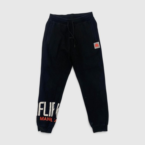 Franklin & Marshall Μαύρο Jogger Παντελόνι Logo / Pre-Owned