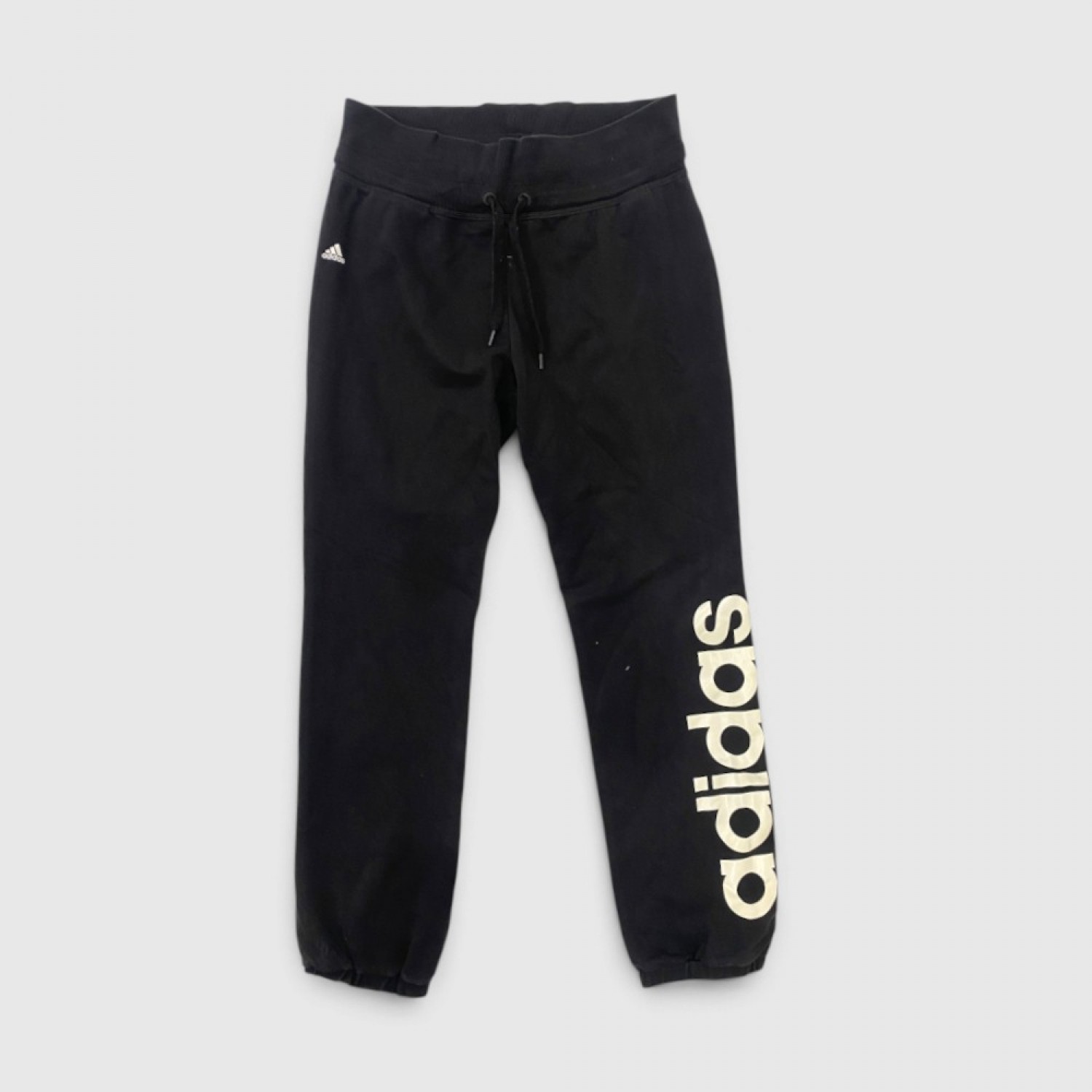 Adidas Γυναικείο Μαύρο Jogger Παντελόνι Big Logo | Pre Owned