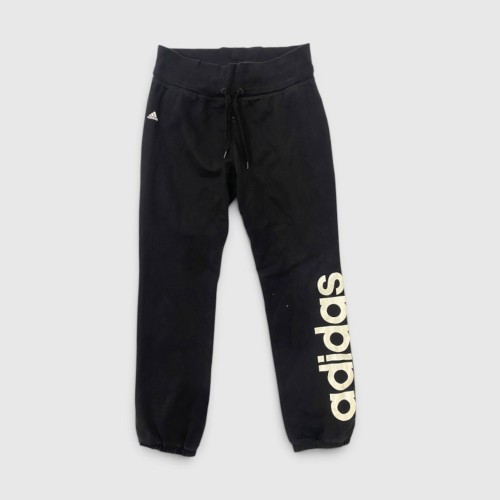 Adidas Γυναικείο Μαύρο Jogger Παντελόνι Big Logo | Pre Owned
