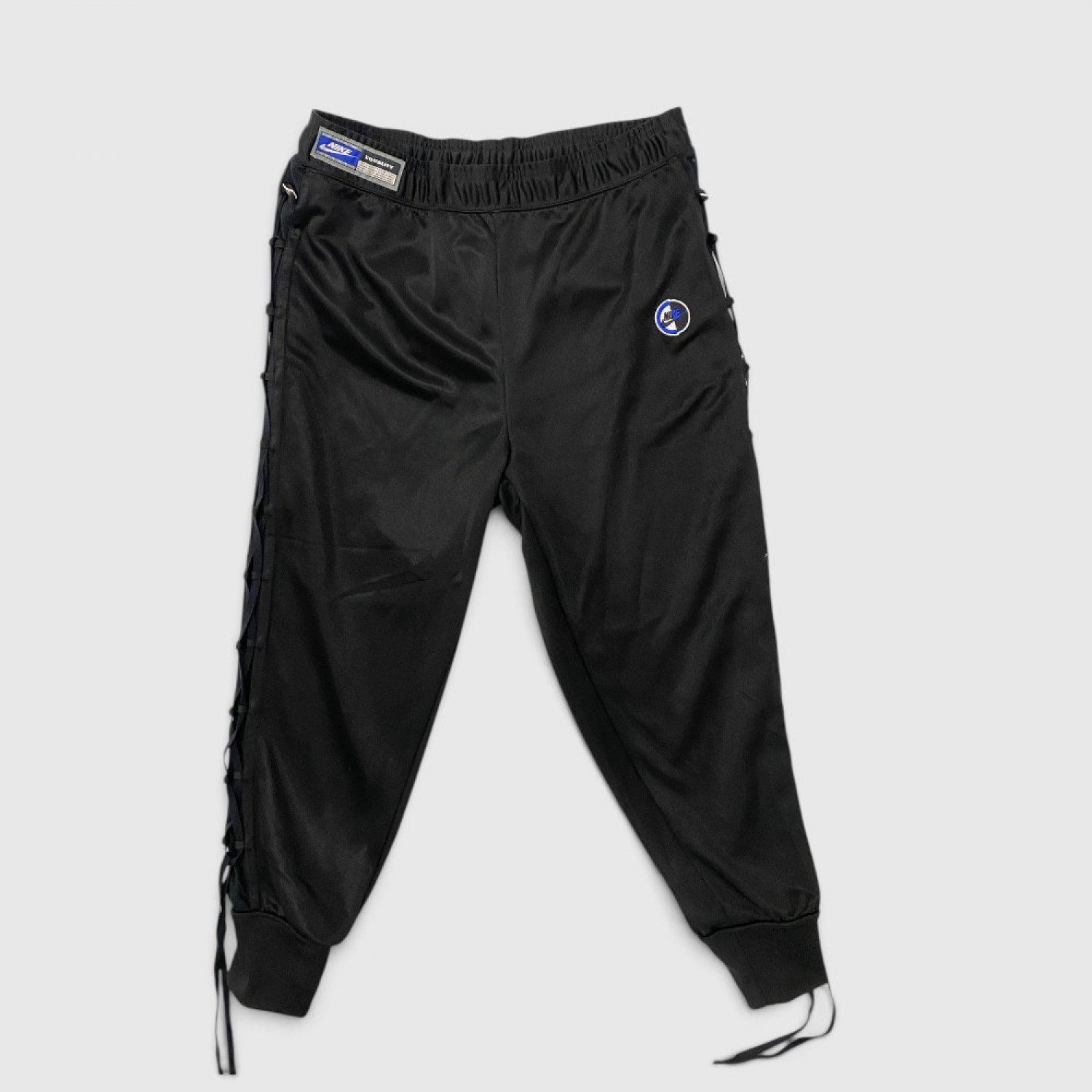 Nike Γυναικεία Μαύρη Jogger Φόρμα με Lace-Up Λεπτομέρειες / Pre Owned