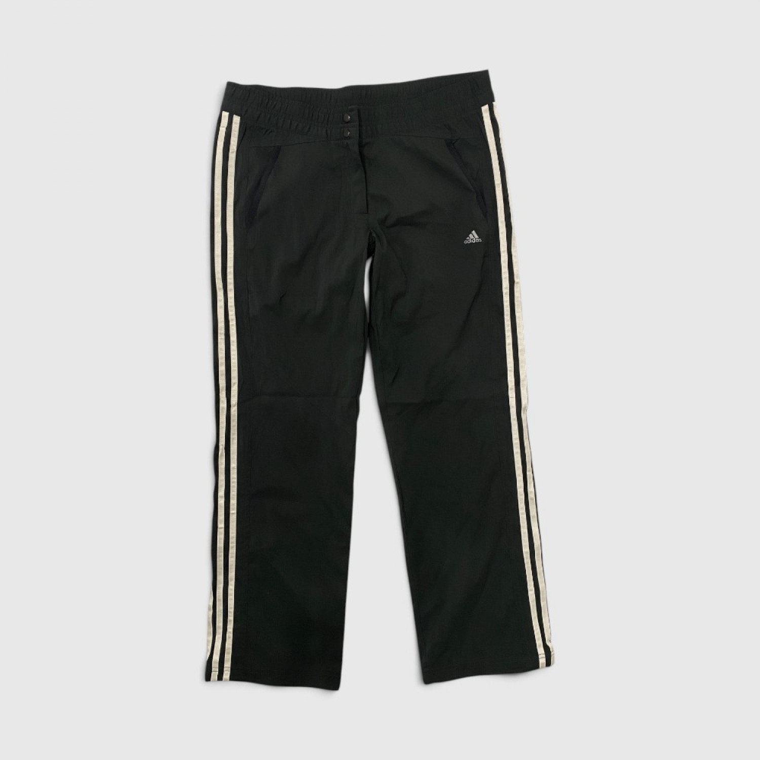 Adidas Γυναικείο Μαύρο Track Παντελόνι με Πλαϊνές Ρίγες | Pre Owned