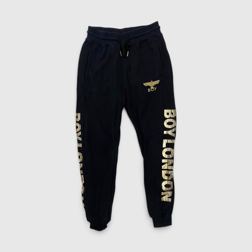 Boy London Μαύρο Jogger Παντελόνι με Χρυσό Logo | Pre Owned