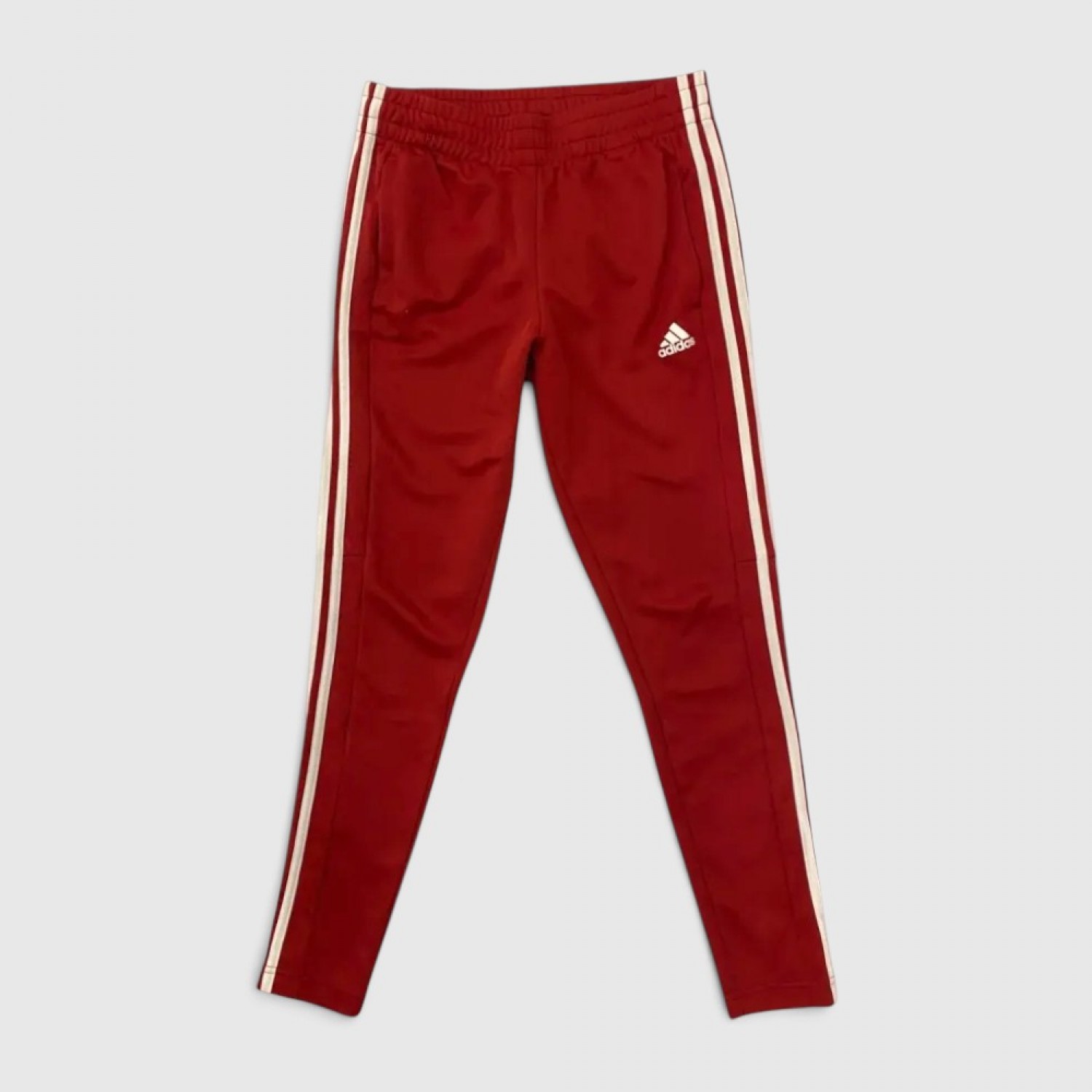 Adidas Γυναικείο Track Παντελόνι Κόκκινο με Λευκές Ρίγες / Pre-Owned
