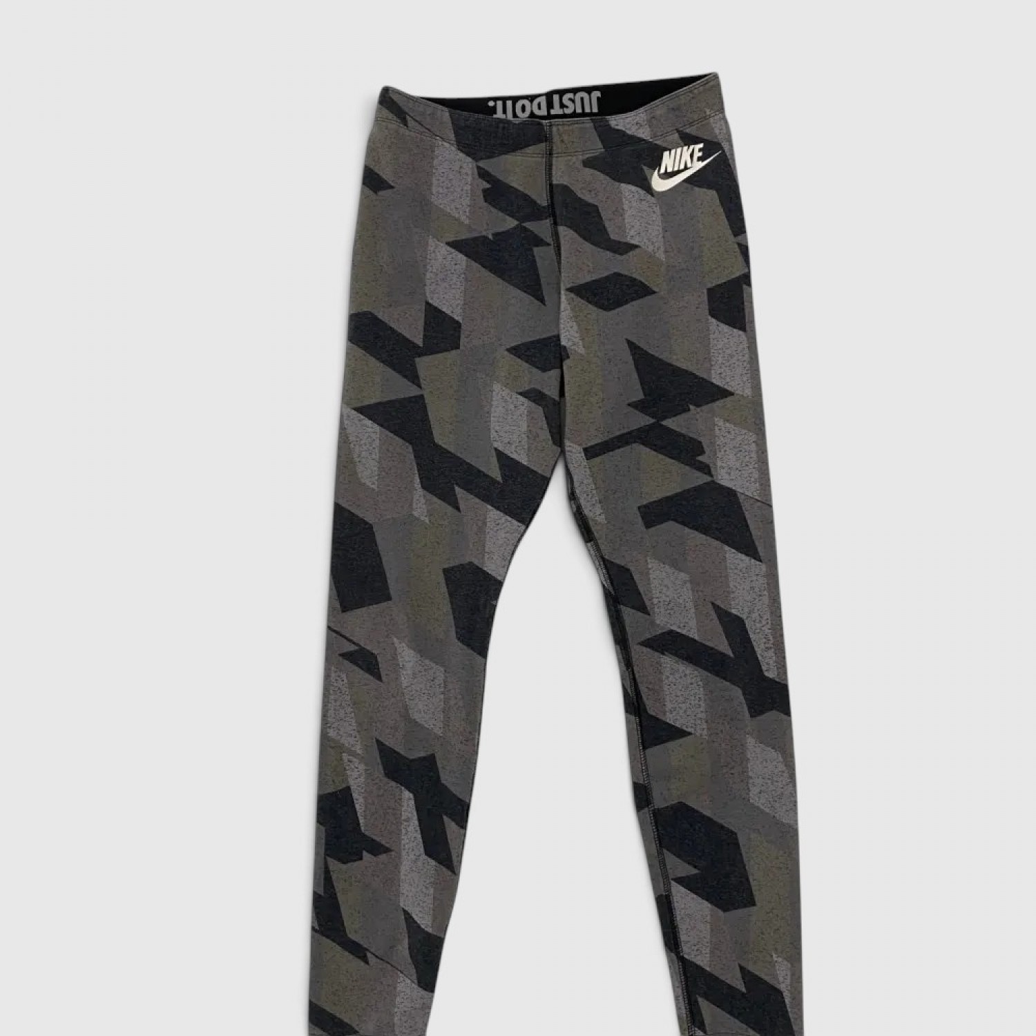 Nike Just Do It Camo Leggings – Γκρι/Χακί / Pre-Owned