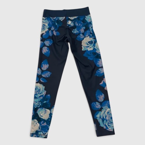 Adidas Floral Training Leggings – Μπλε Κολάν με Τριαντάφυλλα / Pre-Owned
