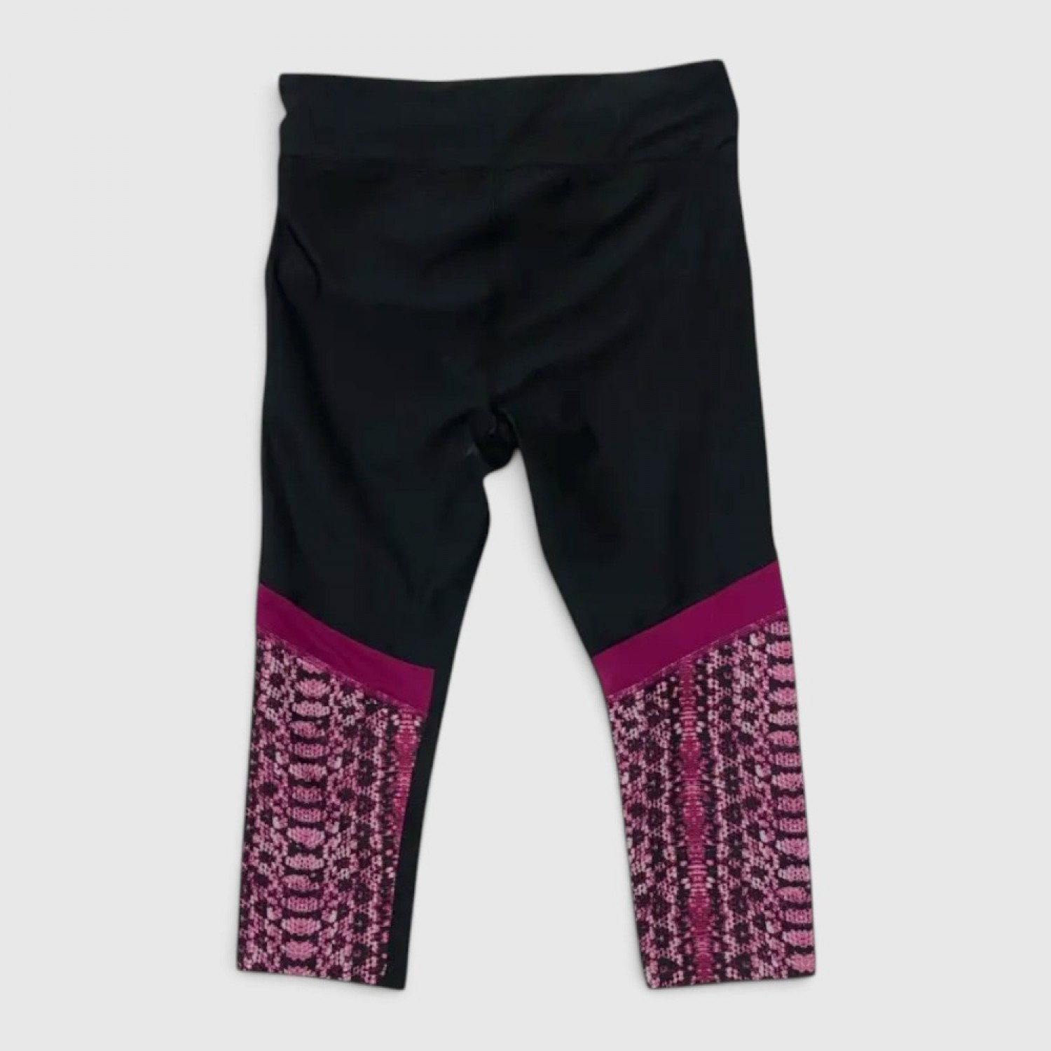 Under Armour HeatGear Capri Leggings – Μαύρο / Ροζ / Pre-Owned