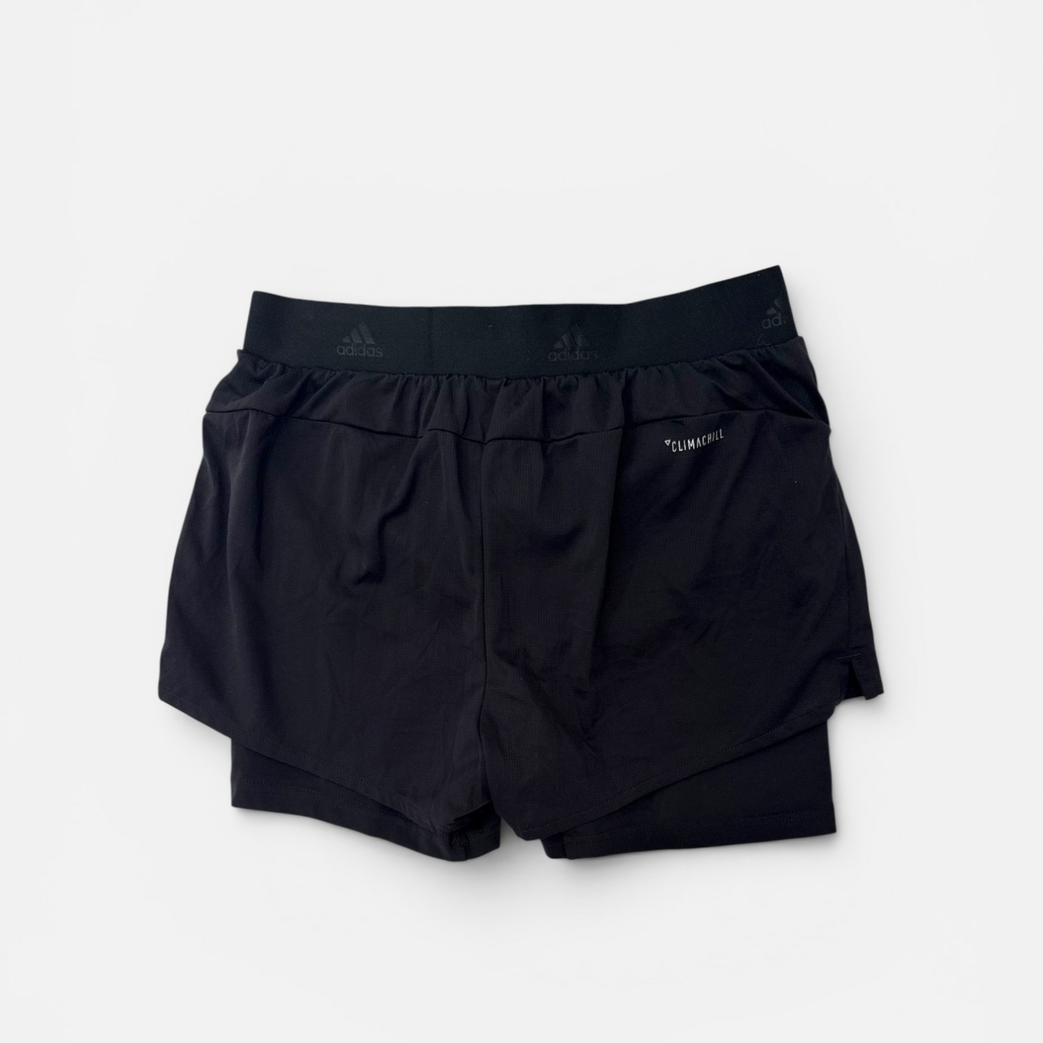 Adidas Climachill Γυναικείο Running 2-in-1 Σορτς Μαύρο